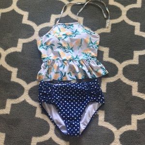 Fruit and polka dot bikini